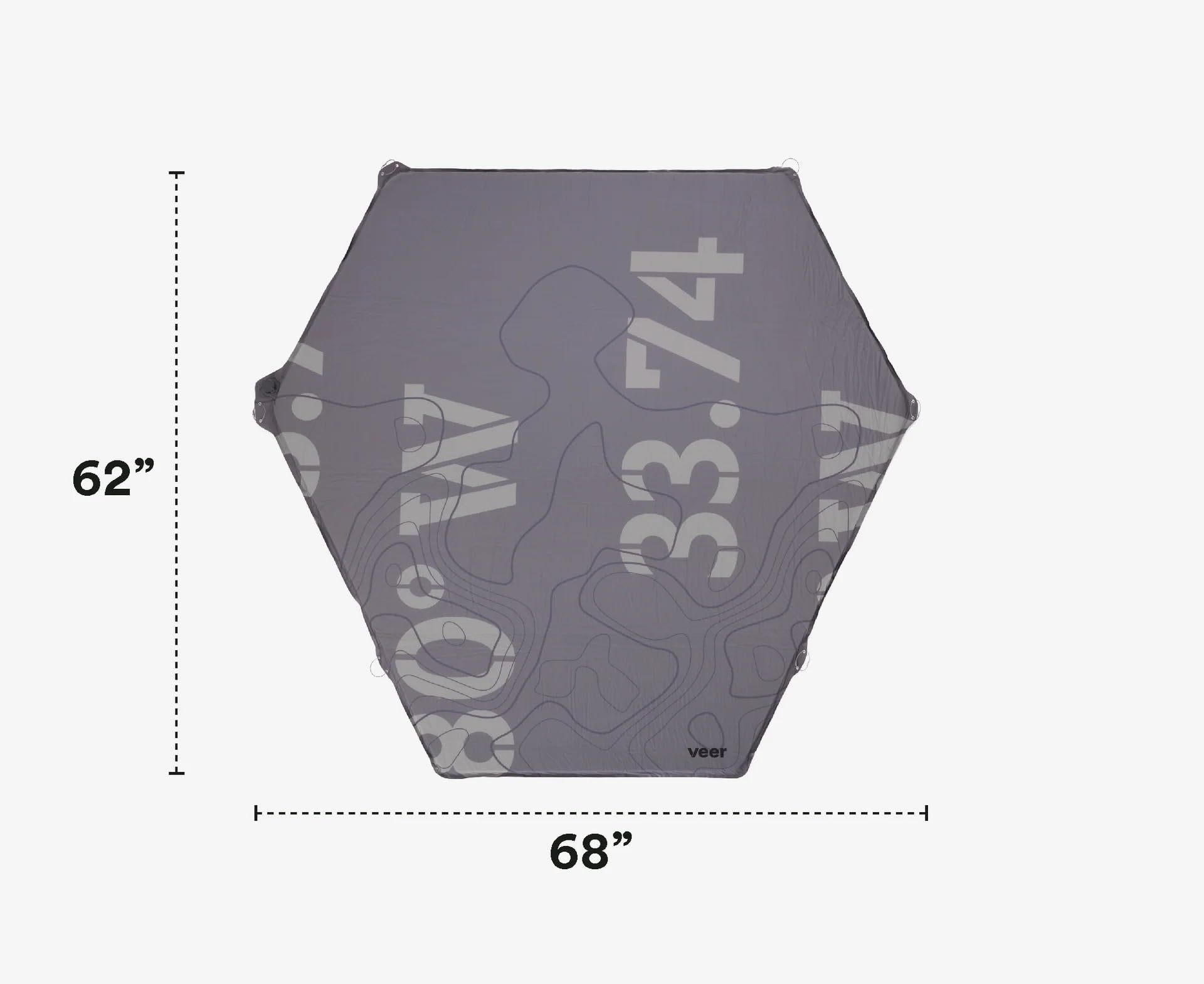 Veer Air Pad XL used as a standalone comfort surface on outdoor ground.