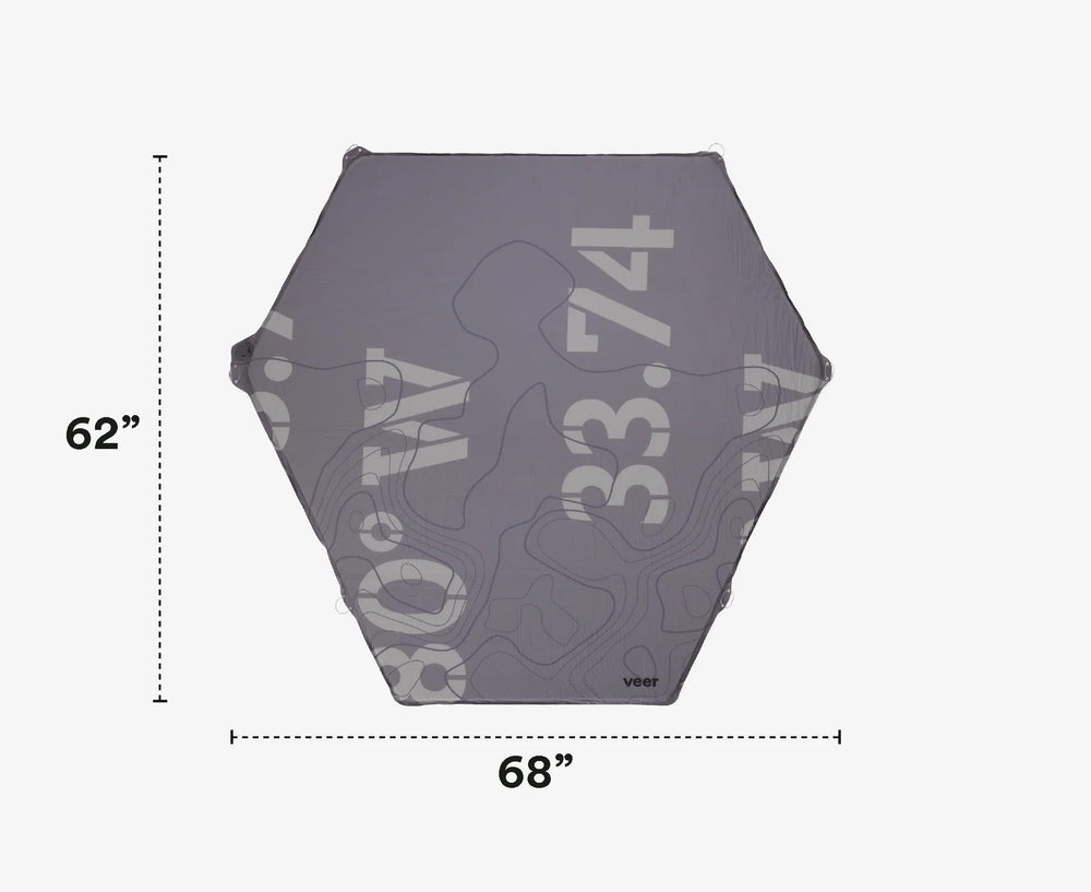 Veer Air Pad XL used as a standalone comfort surface on outdoor ground.