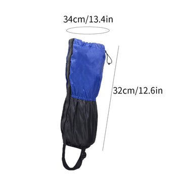 Veesper metal hooks fix gaiters firmly to shoes.