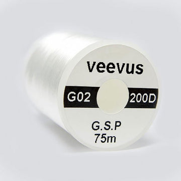Veevus 200 DENIER GSP G01 White spool, strong and flat for clean wraps