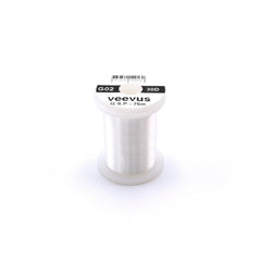 Veevus G.S.P Thread 30 Denier White spool, providing extra strength and flat, smooth tying.