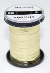 Veevus Mylar Tinsel Small Gold close-up adds shine and visibility to underwings