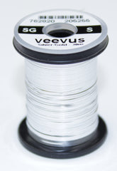 Veevus Mylar Tinsel Small Silver-Gold on a streamer demonstrates added flash and texture