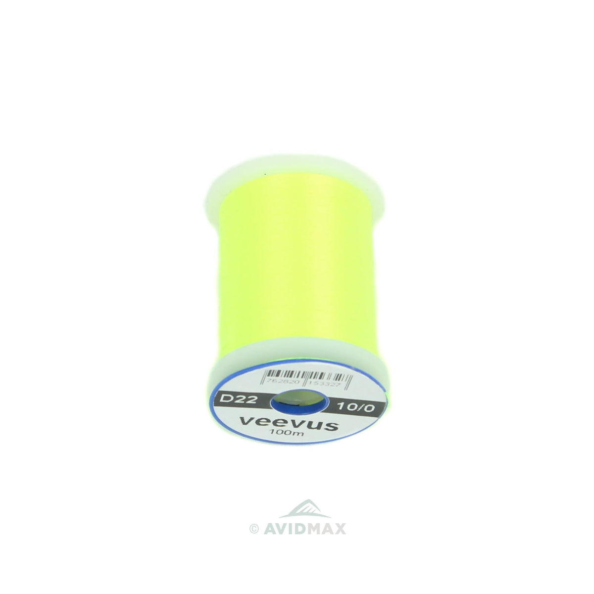 Veevus 10/0 #143 Fl Yellow Chartreuse thread on spool, strong and easy to tie