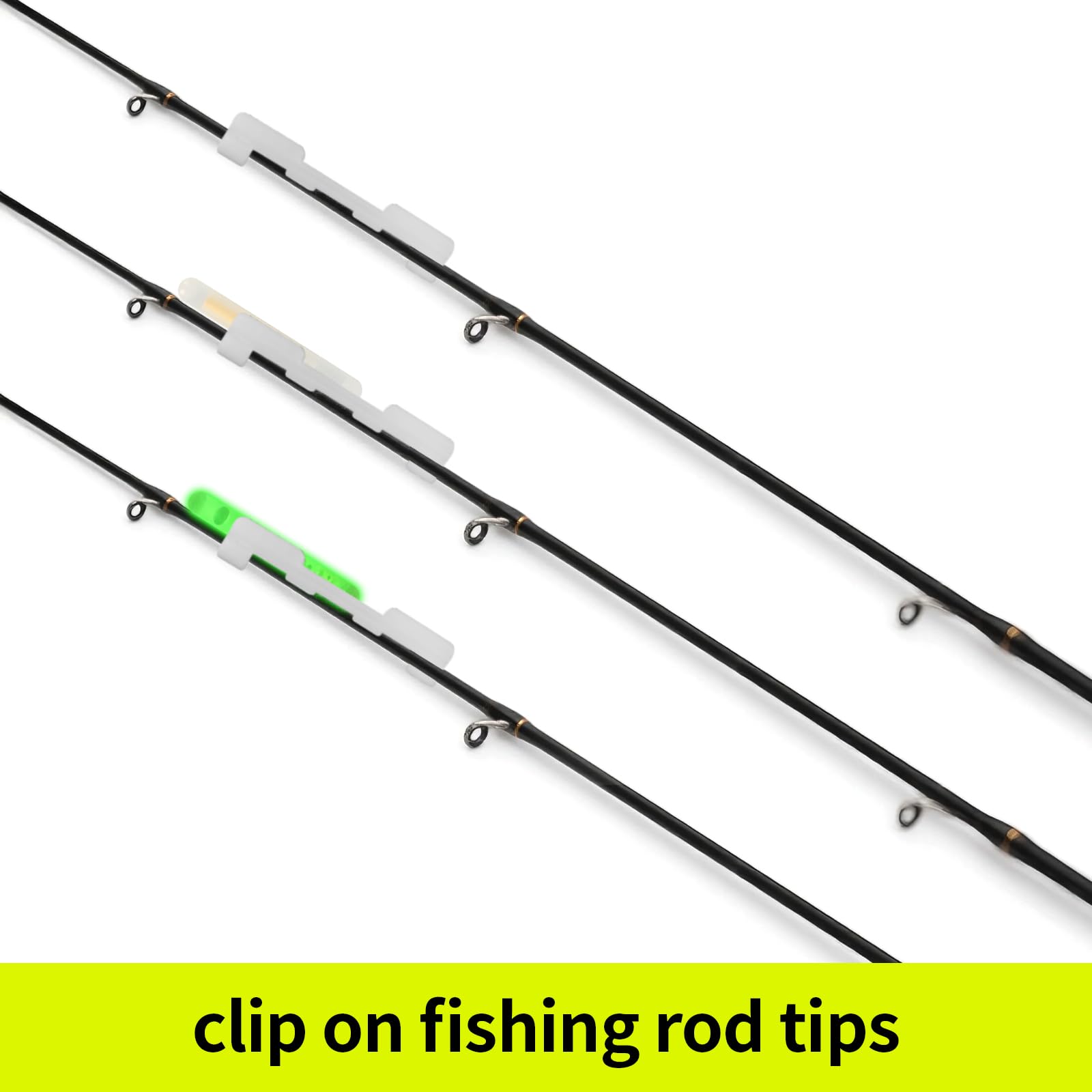 Close-up of 0.18 x 1.5 inch glow sticks