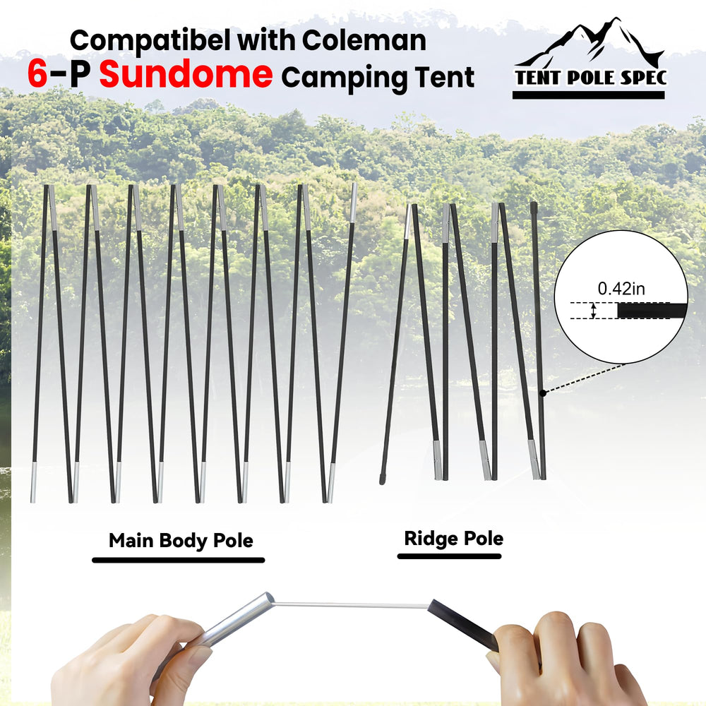 Vekclit preassembled kit for fast tent pole setup