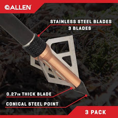 Velox Optimus broadhead tip with 100-grain close-up