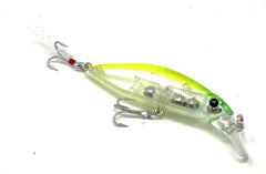 VENSE La Bala Minnow lure rattle close-up emphasizing audible attractant