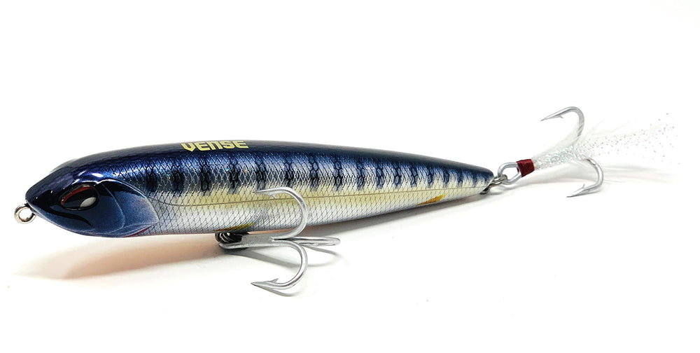 VENSE Tumbao 130 surface lure for saltwater and freshwater, versatile topwater action.