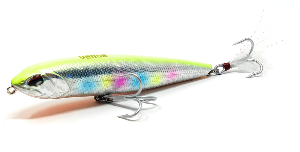 VENSE Tumbao 130 topwater lure delivering versatile surface action for saltwater and freshwater fishing