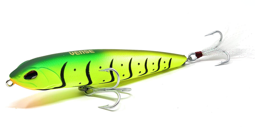 VENSE Tumbao 130 surface evolution lure for topwater action in fresh and saltwater.