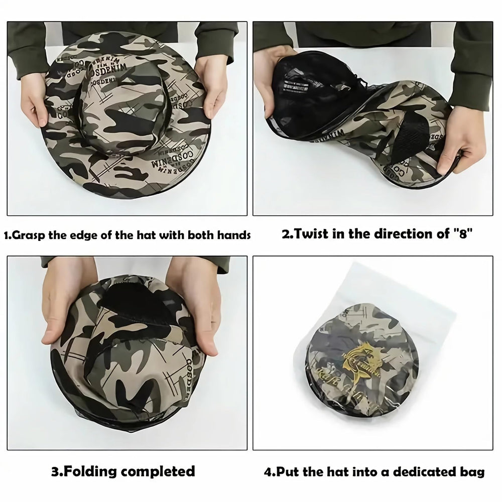 Ventilated fabric with sun protection brim