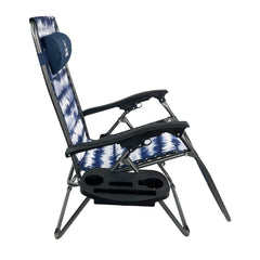 Venture Forward Everyday Padded Zero Gravity Chair with removable side table and cup holder.
