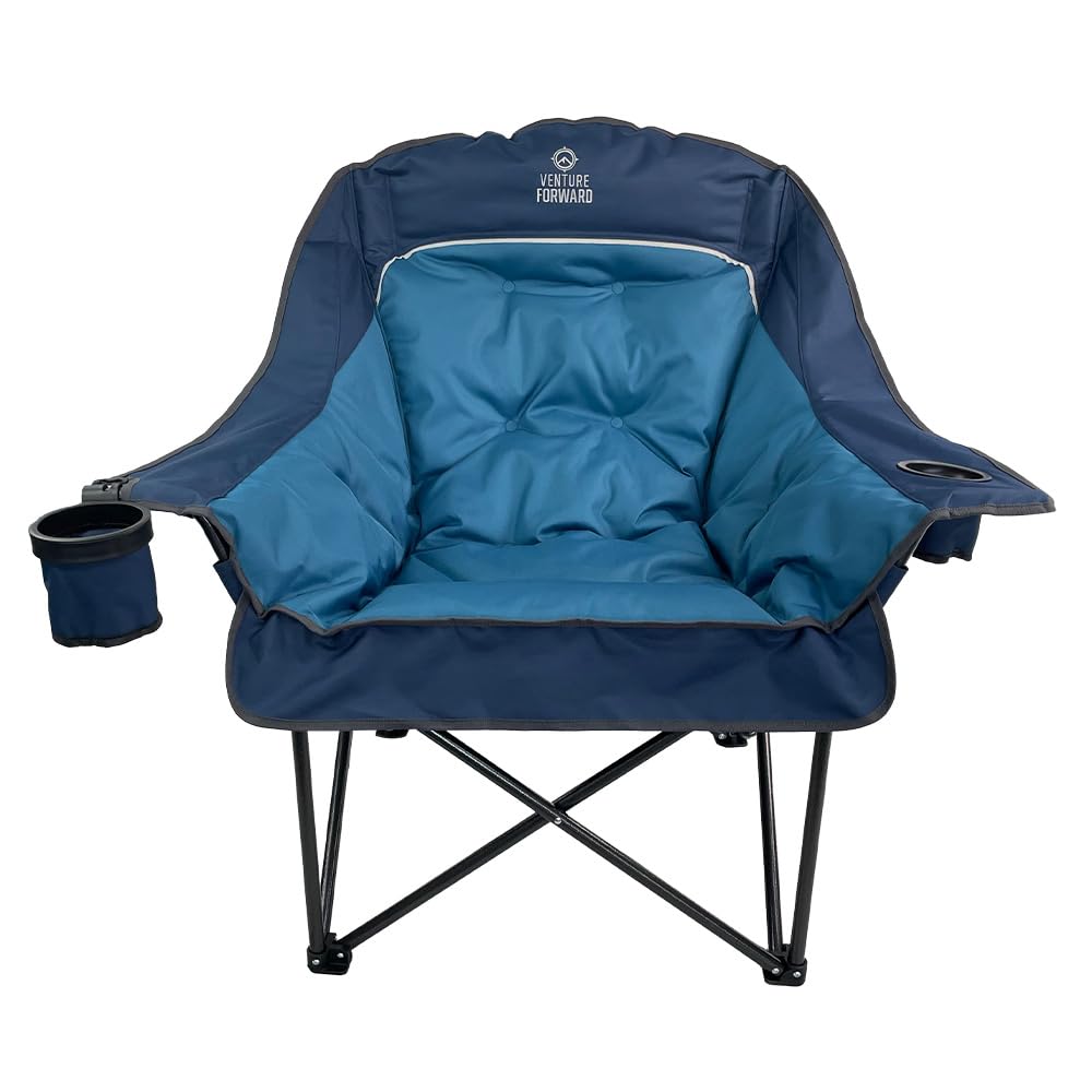 Venture Forward chair featuring two oversized cup holders for beverages.