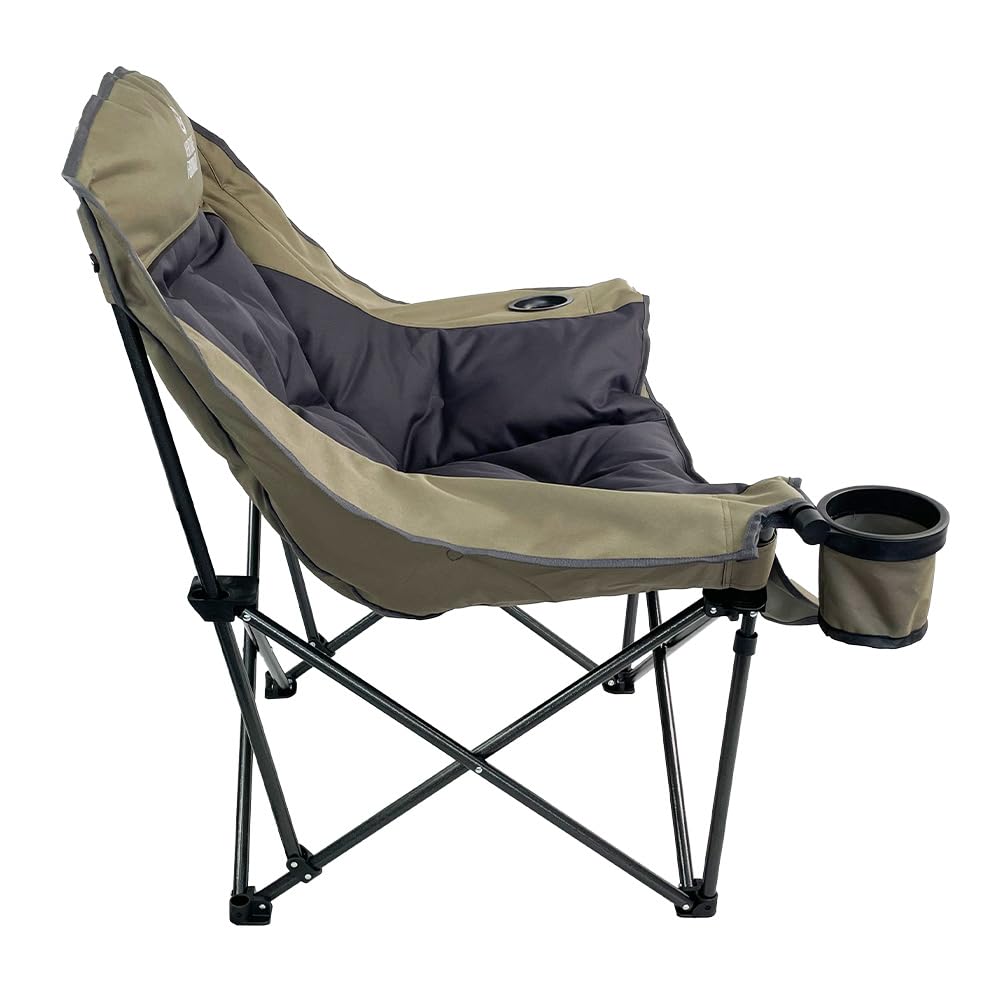 Venture Forward chair cup holders showing convenient beverage access during camping