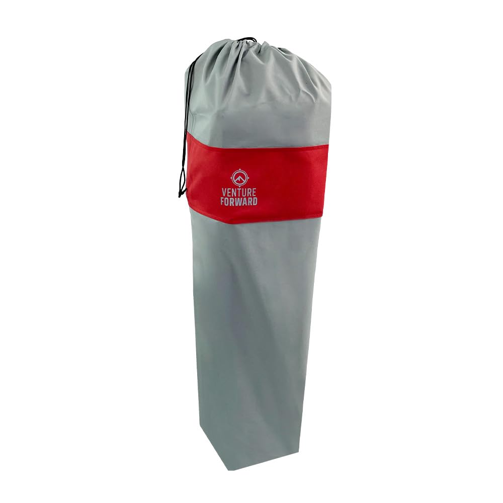 Venture Forward padded seat and back deliver comfort during extended outdoor sessions.