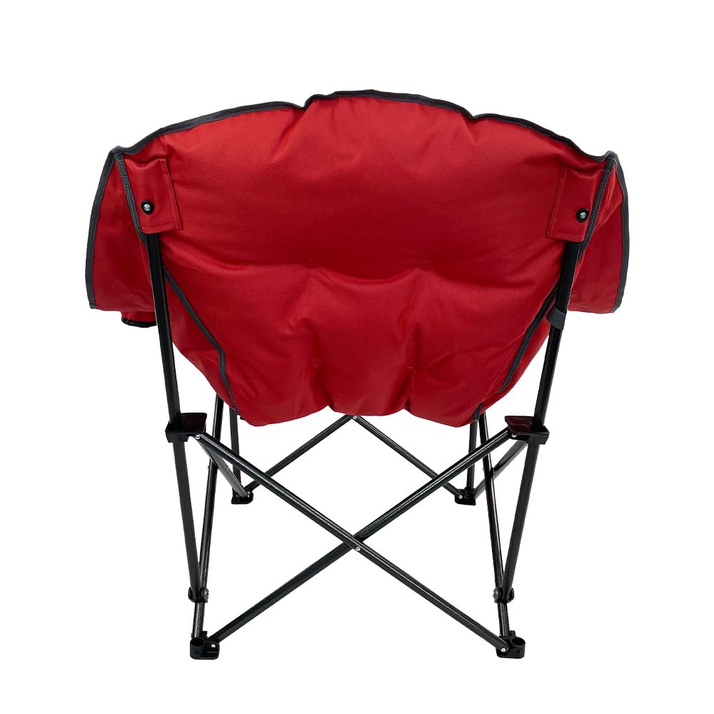 Venture Forward portable camping chair with carry bag ready for easy campsite transport.