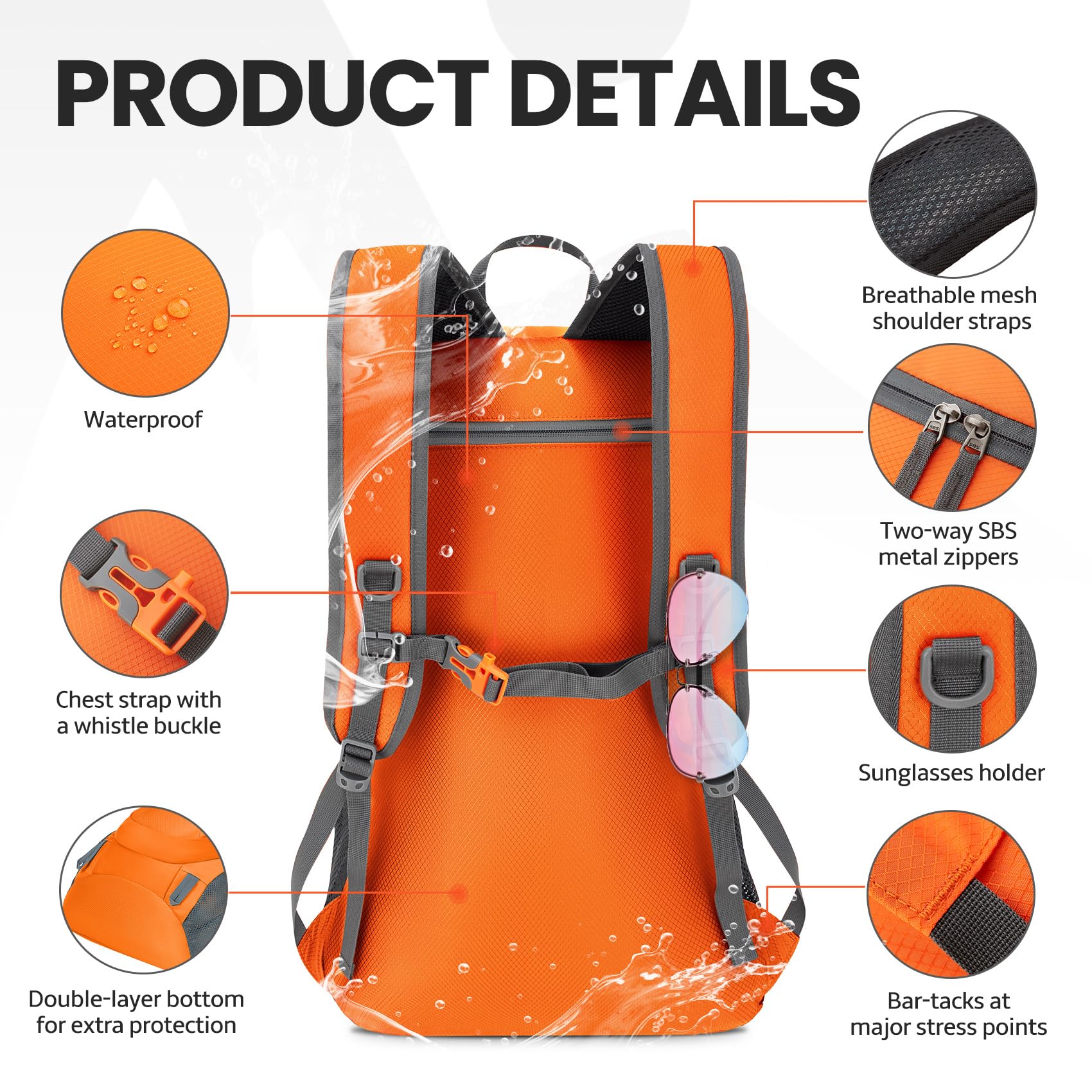 Venture Pal 40L 40L capacity helps organize water, snacks, and gear.