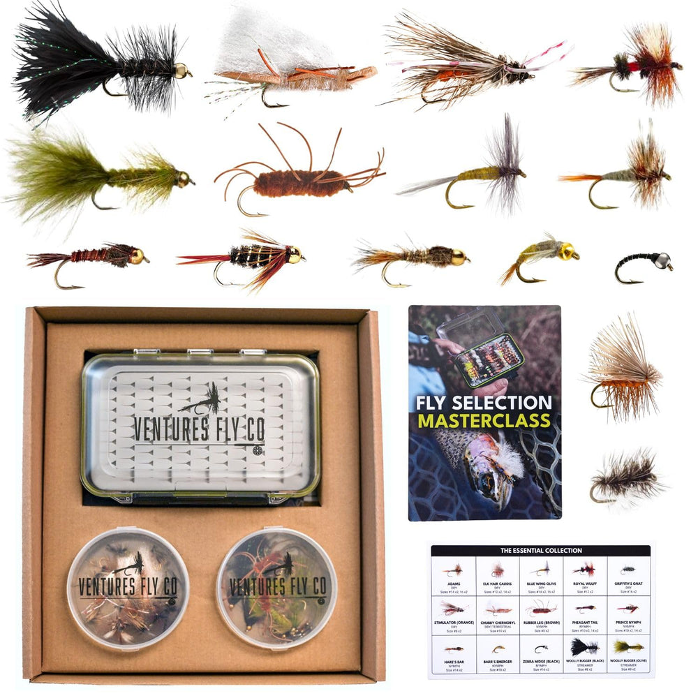 Ventures Fly Co. 40-piece hand-tied fly box included
