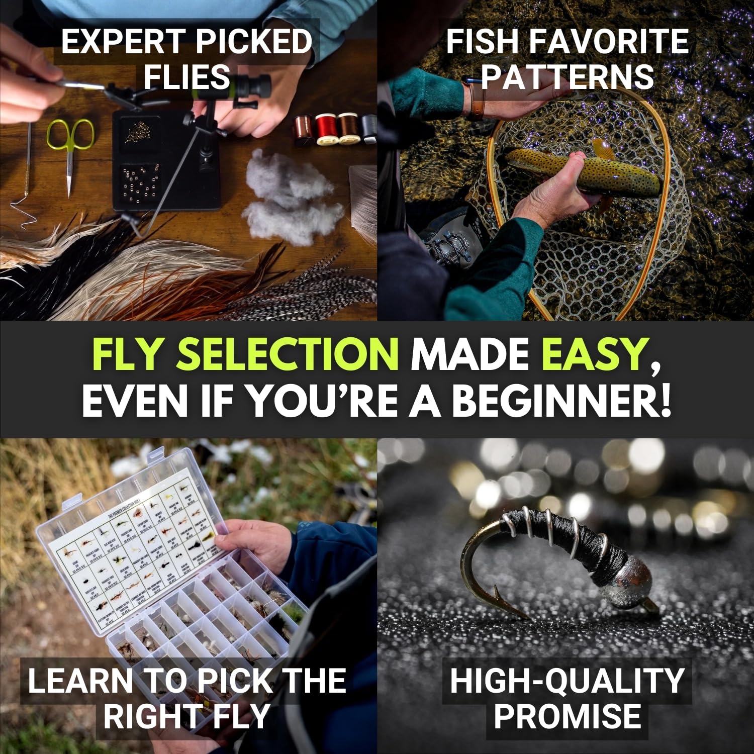 Ventures Fly Co. streamer wooly-bugger patterns ready for larger river fish.