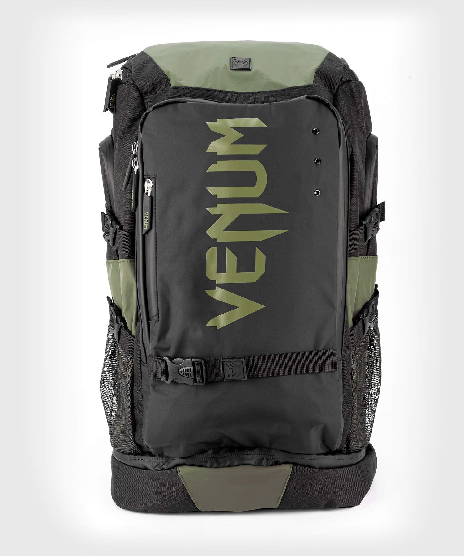 Venum branding on Challenger Xtrem Evo backpack with polished finish