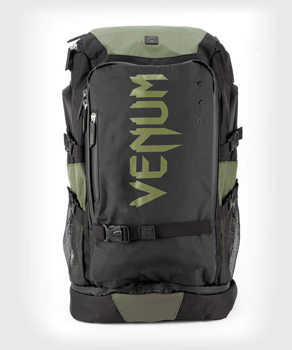 Venum branding on Challenger Xtrem Evo backpack with polished finish