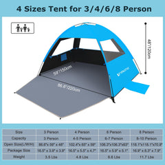Venustas Beach Tent folded-compact shows easy packing for travel.