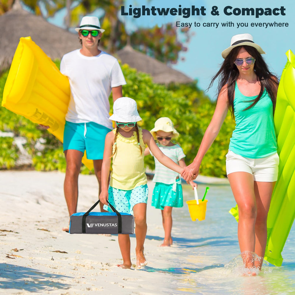 Venustas Beach Tent portable-carry-bag highlights easy transport and storage.