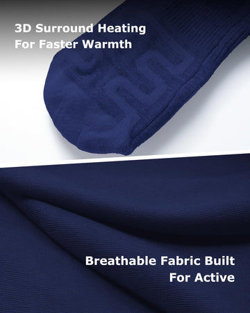Venustas heated socks with battery and controls enable adjustable heat levels.