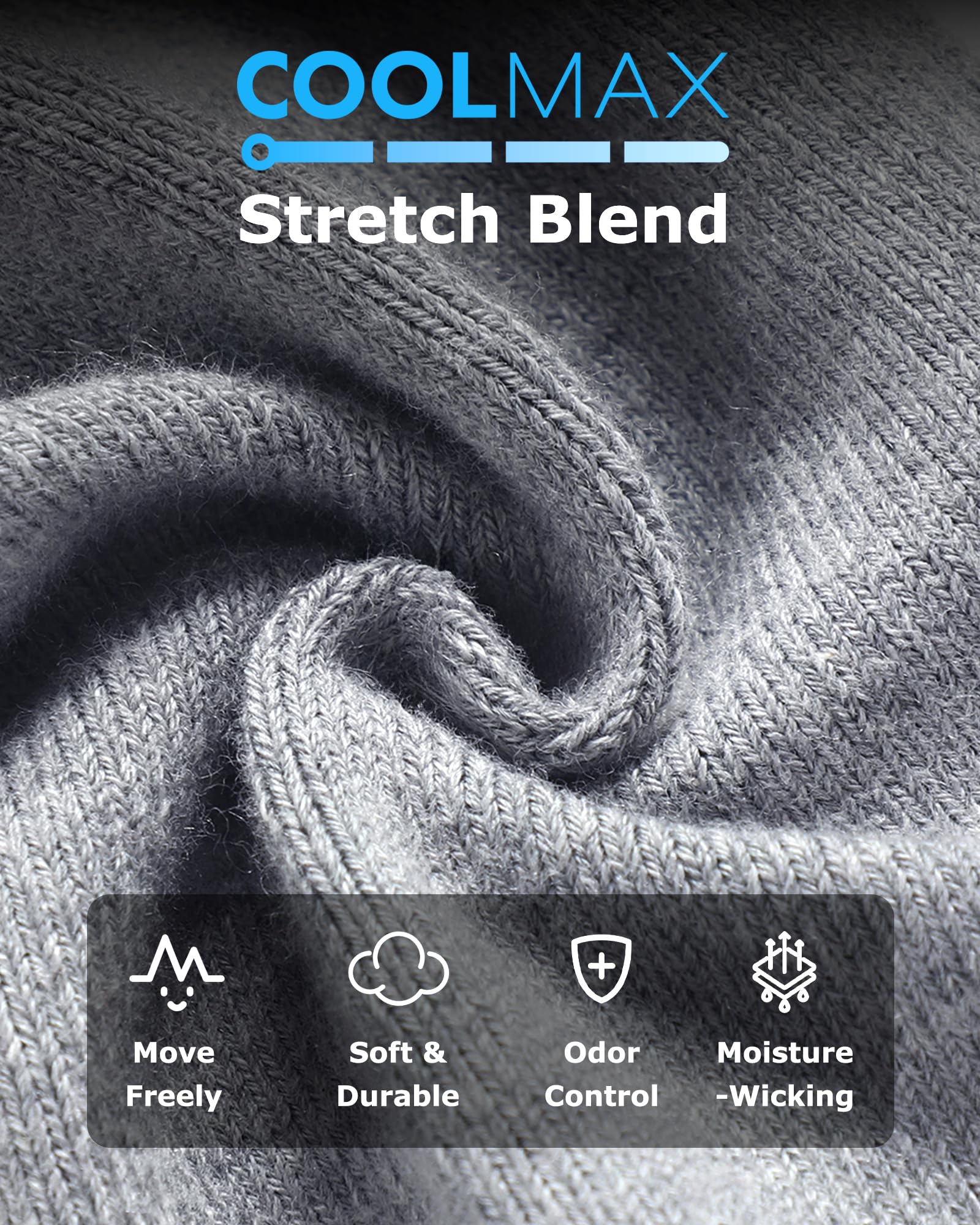 Venustas heated socks feature a soft breathable material for dry feet.