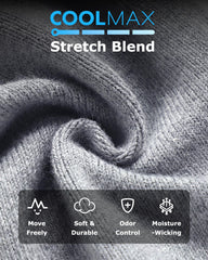 Venustas heated socks feature a soft breathable material for dry feet.