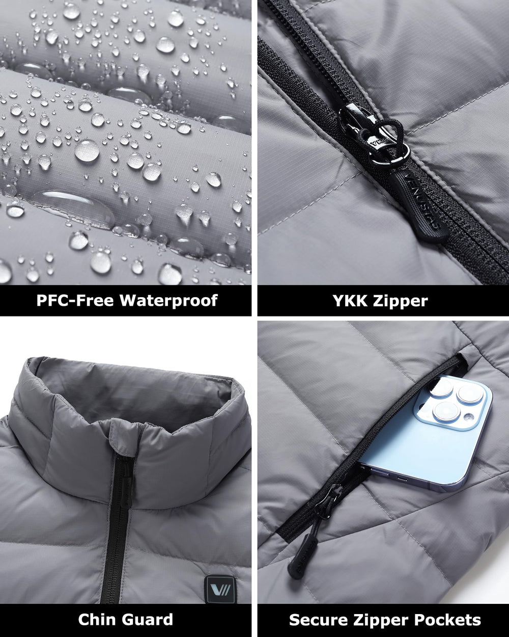 Venustas recycled nylon fabric close-up highlighting sustainable outer layer