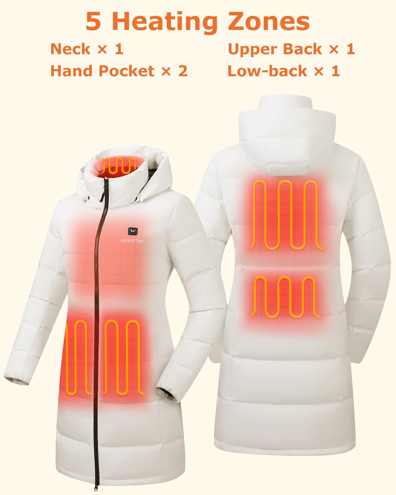 Venustas jacket with detachable hood exposed for wind protection and style