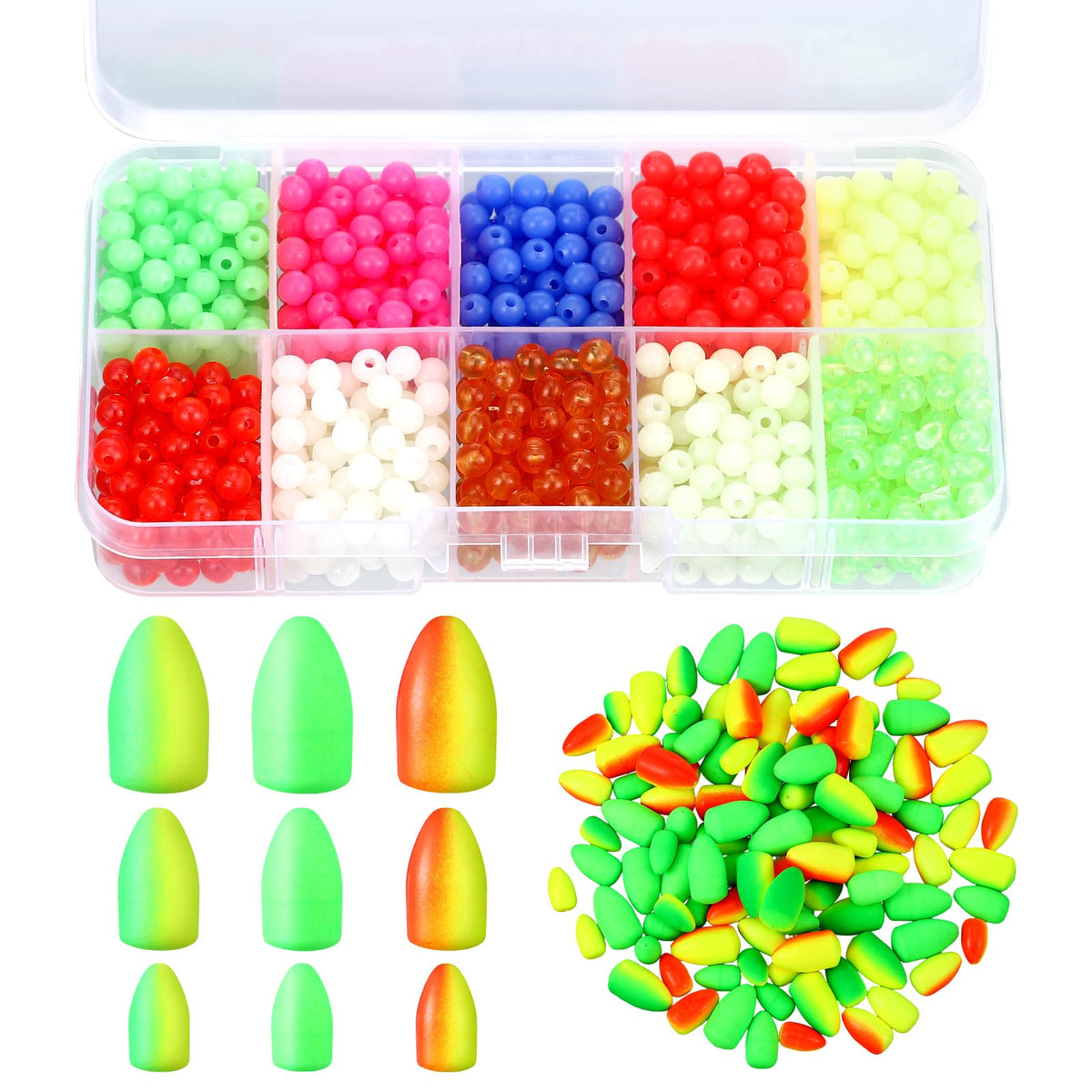 VercanMonth foam fishing floats in XL, L, and M sizes