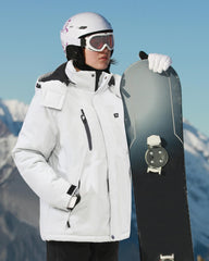 VERGOO Graphene Heated Jacket back view highlighting windproof shell for cold conditions