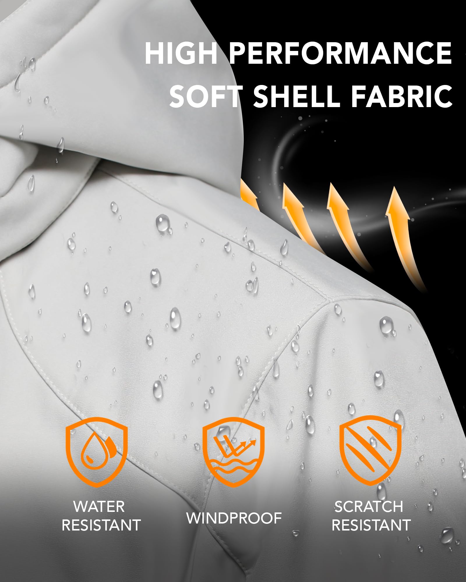 VERGOO Graphene Heated Jacket battery pack shows portable power for hours away