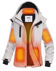VERGOO Graphene Heated Jacket front view for all-day outdoor warmth