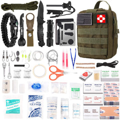 Verifygear 216pcs survival first aid kit with MOLLE pouch for easy outdoor access