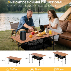 Verovita storage net image demonstrates 15lbs load and clutter-free tabletop.