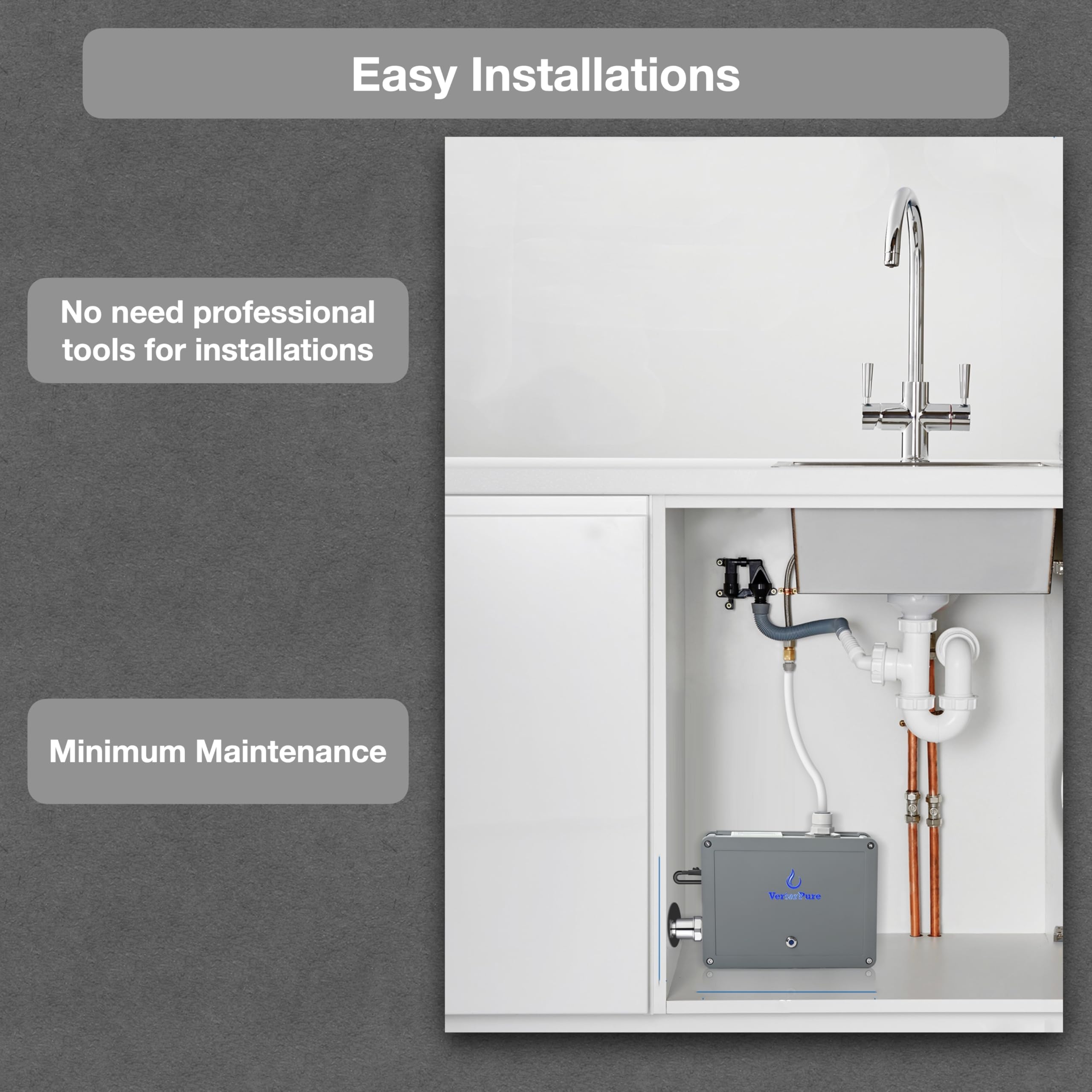 VerterPure VP6 Mini compact installation fits tight spaces in RVs.