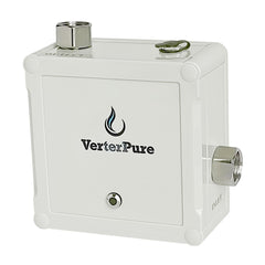 VerterPure VP6 Mini front view showing compact RV-ready inline purifier.