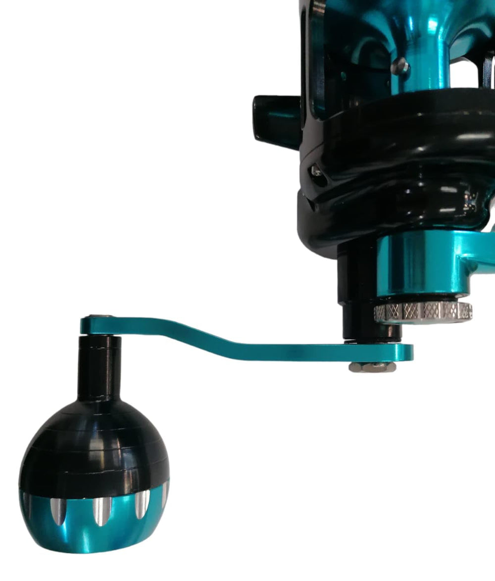 VT500 max drag test at 35 kg for powerful saltwater targeting.