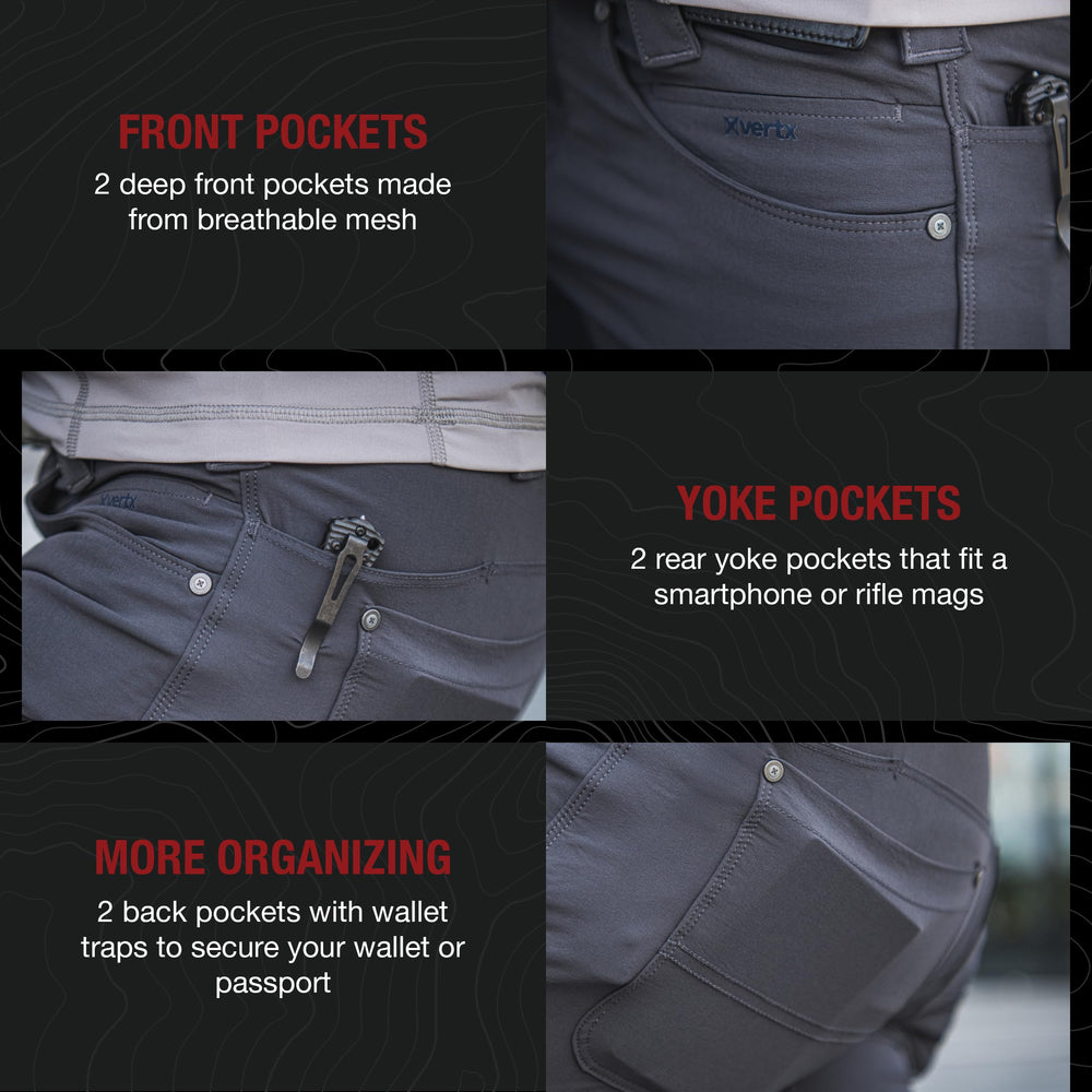 Vertx Trailslacker pants, knee articulation enables unrestricted trail movement