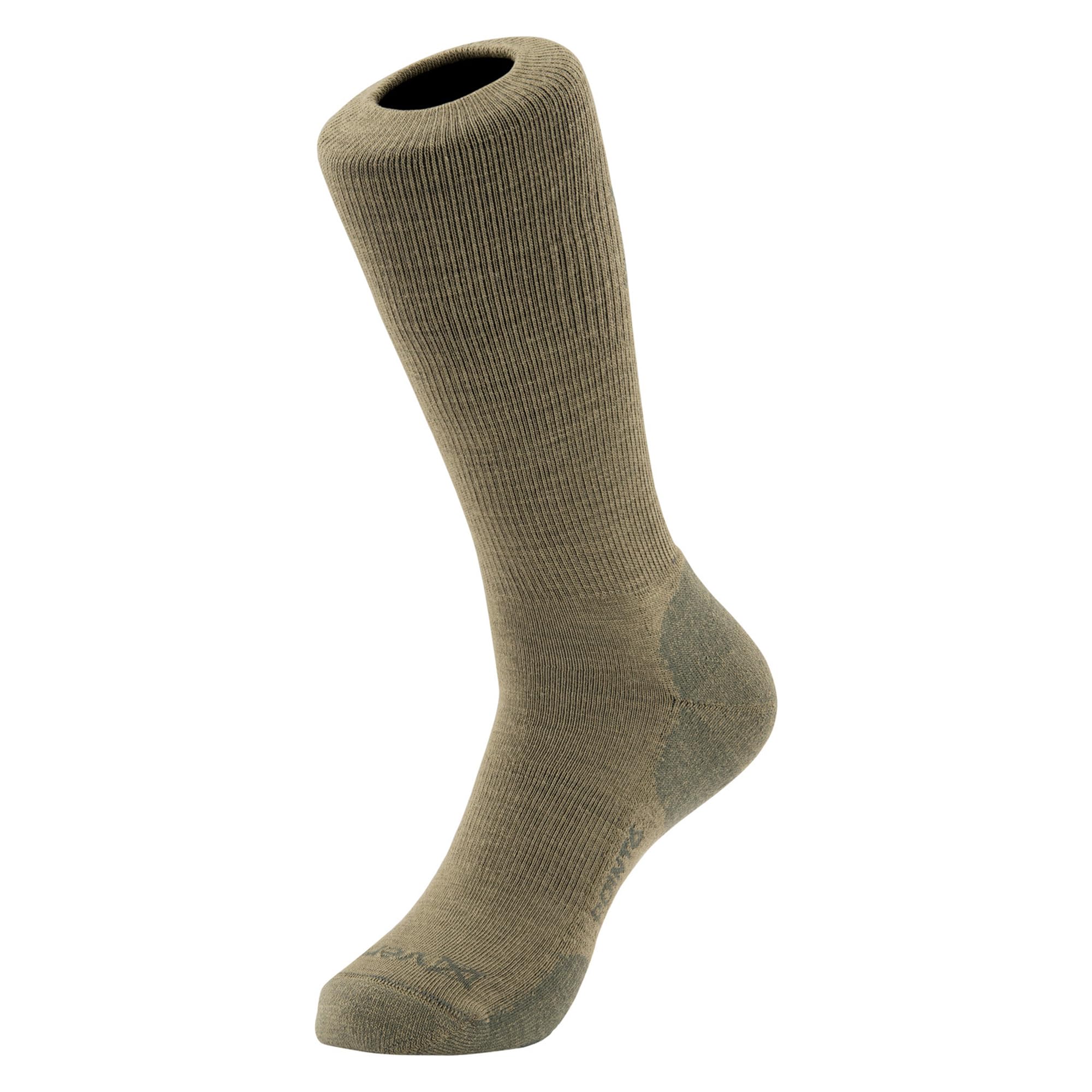 Vertx VaporCore 10in crew socks side view for all-day hiking comfort and odor control.