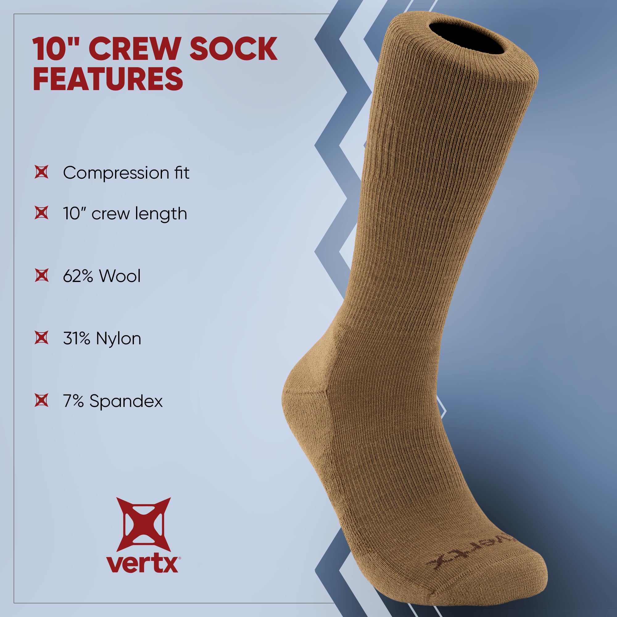 Vertx VaporCore arch-support detail highlighting day-long stability.