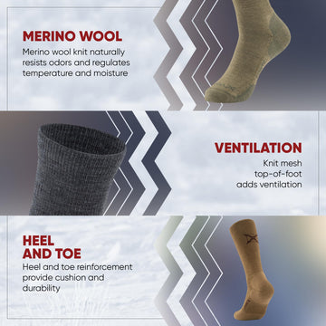 Vertx VaporCore odor-control merino wool aids freshness during activity