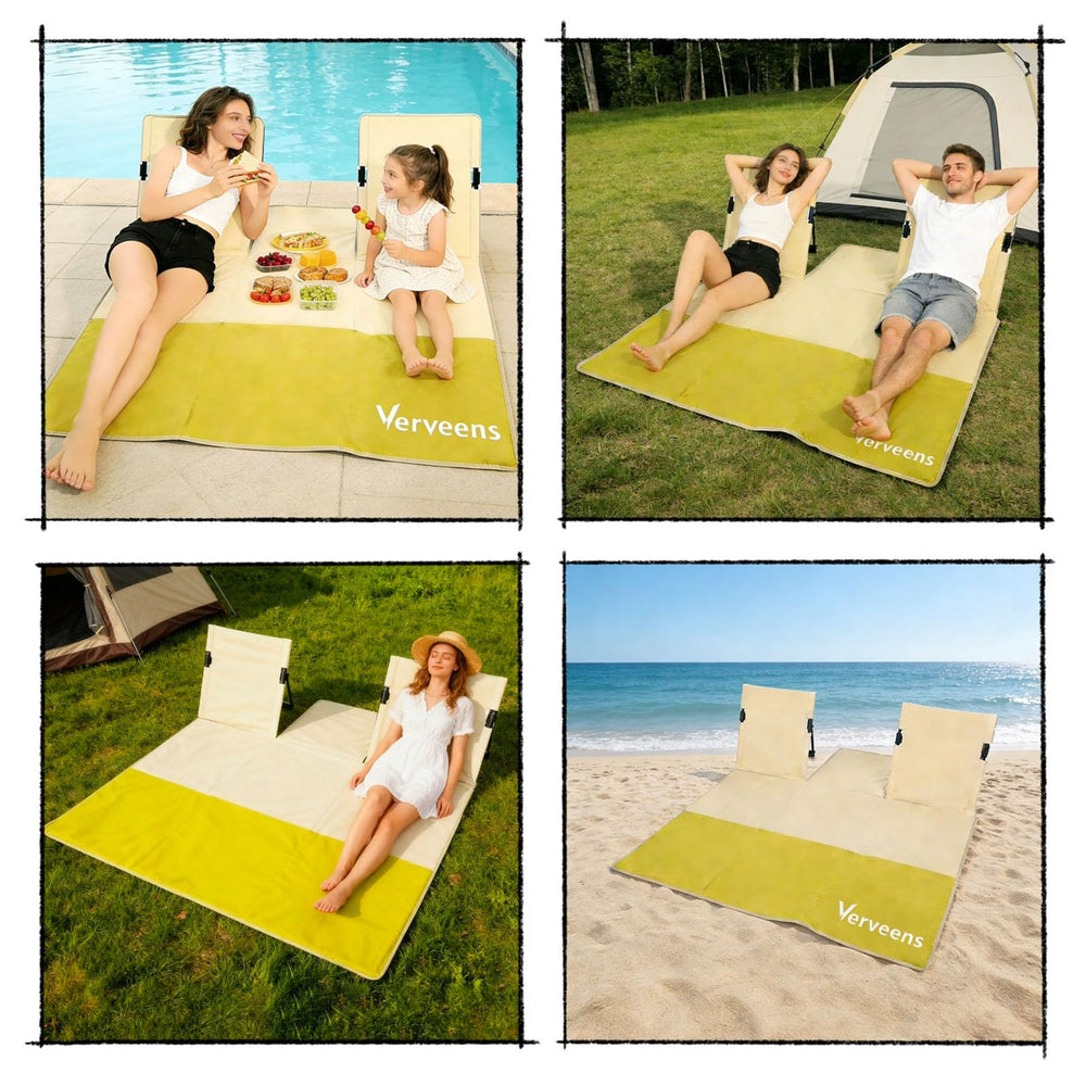 Verveens 600D Oxford fabric durability for outdoor lounging.