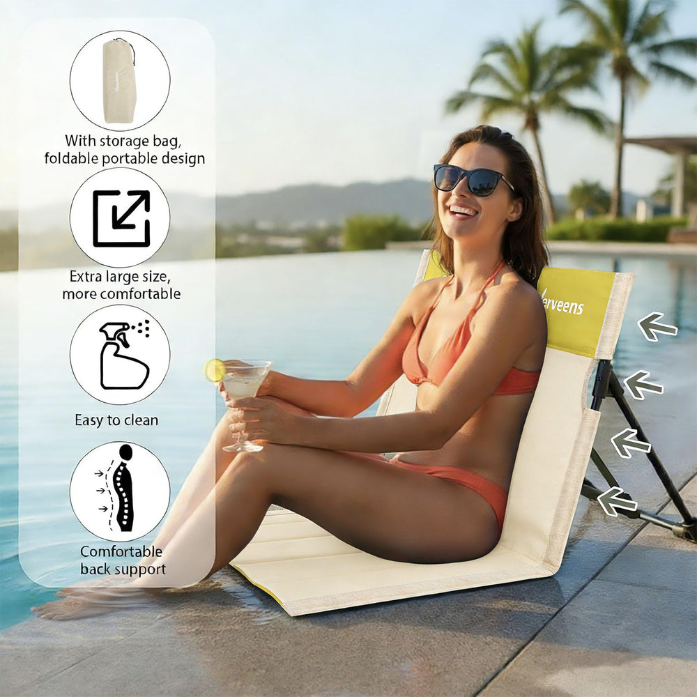 Verveens extra-large seat offers roomy comfort for family outdoor days.