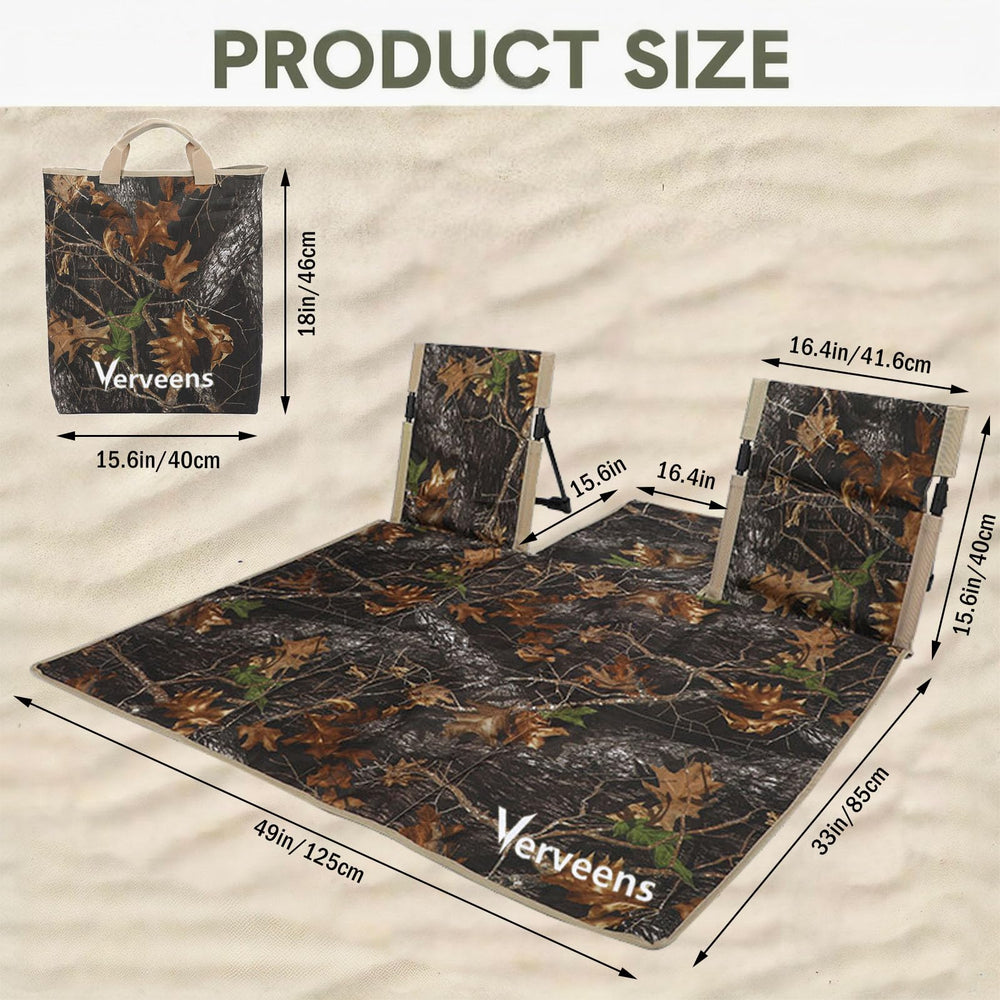 Verveens two-person lounge mat central pocket for drinks and snacks