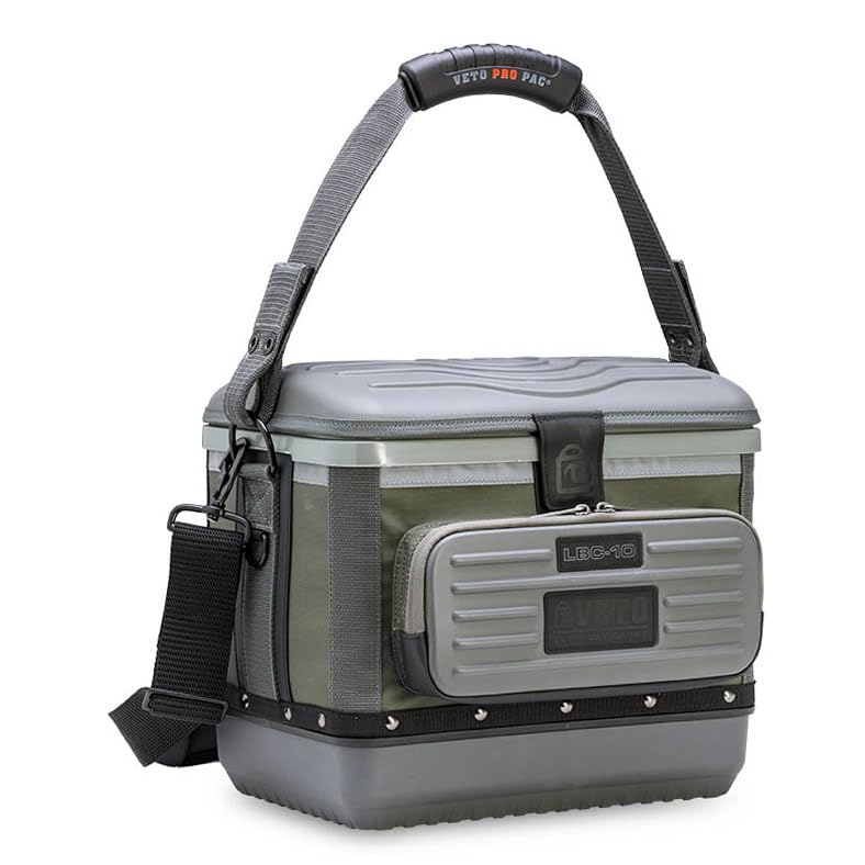 Adjustable shoulder strap on the Veto LBC-10 Olive for hands-free carry